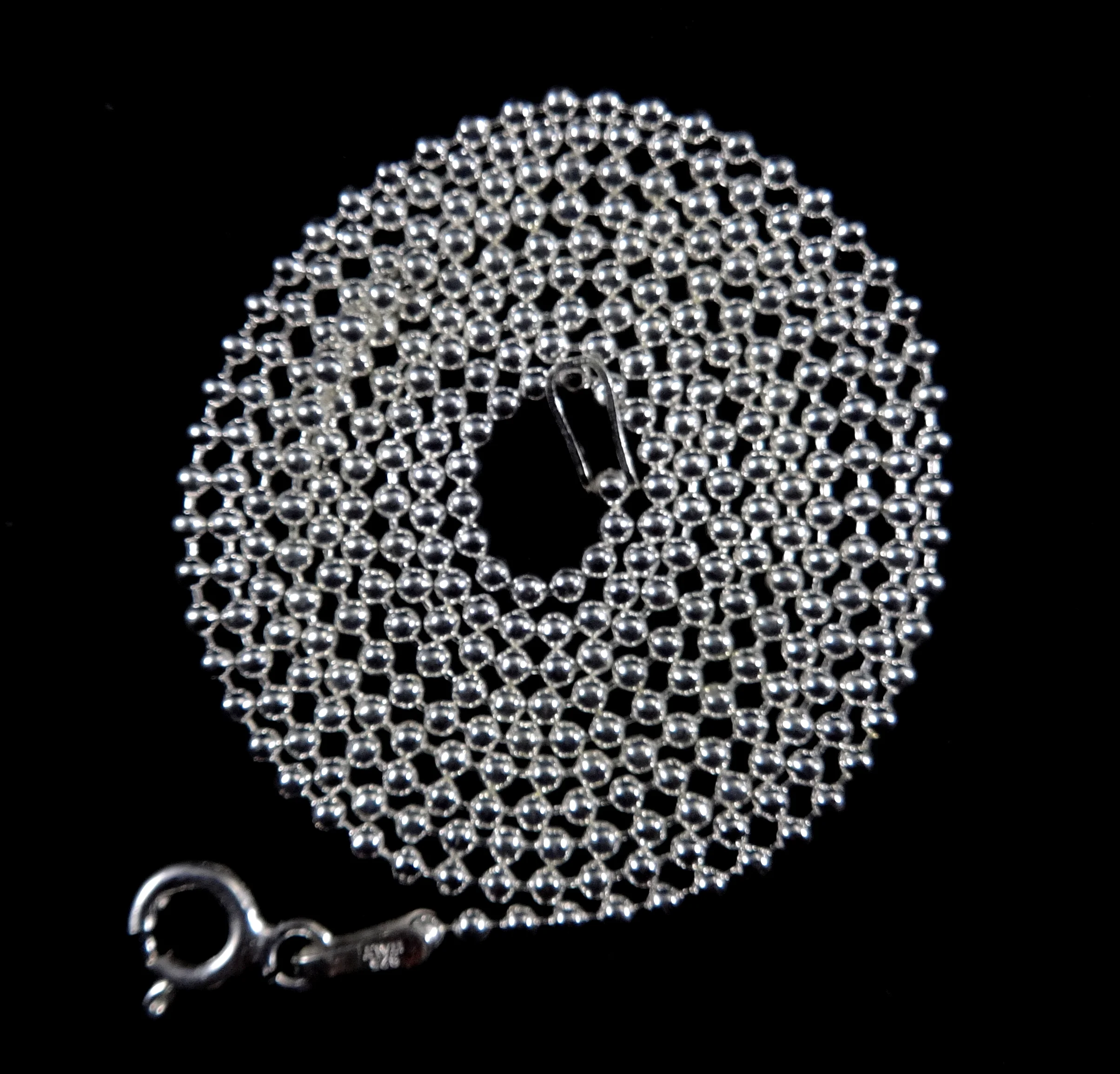 1.5MM Sterling Silver Italian Bead Chain — Renegade Jewelry