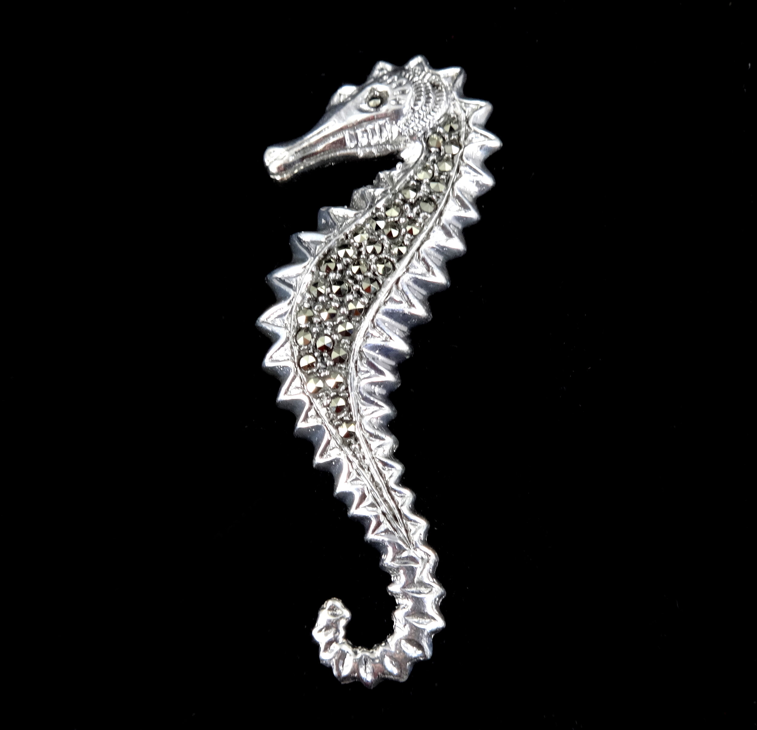 Sterling silver brooch pin solid 925