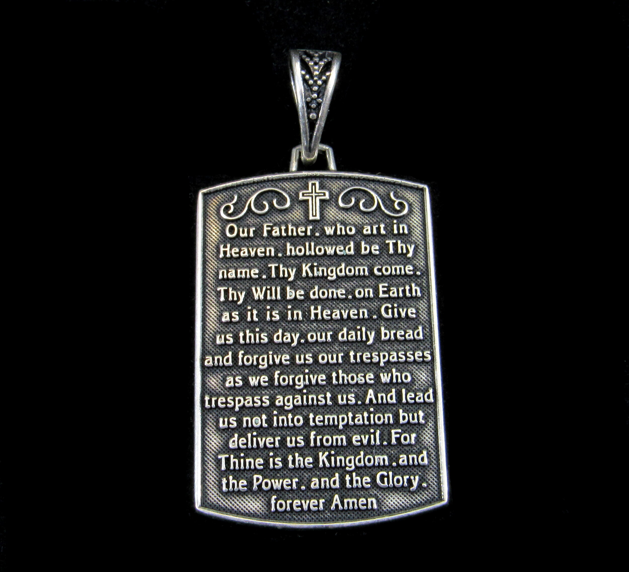 Prayer Dog Tag Pendant — Renegade Jewelry