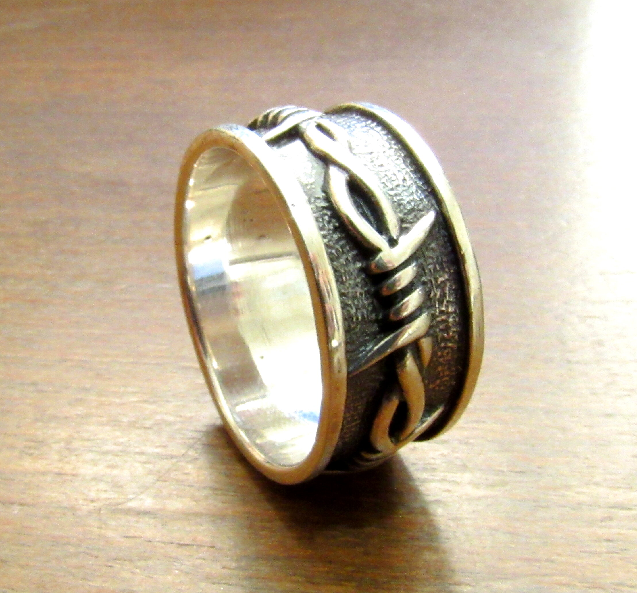 Sterling Silver Men's Barbed Wire Ring — Renegade Jewelry