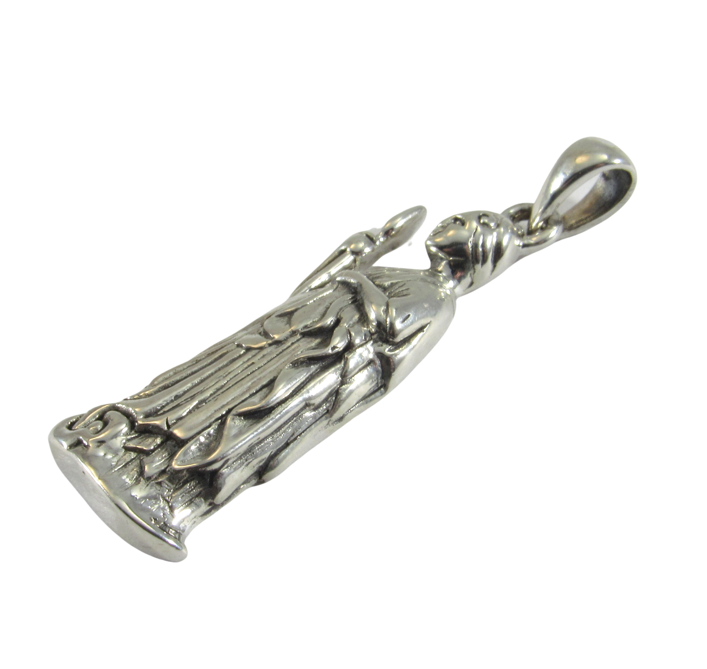 Sterling Silver Roman Goddess Minerva Pendant — Renegade Jewelry