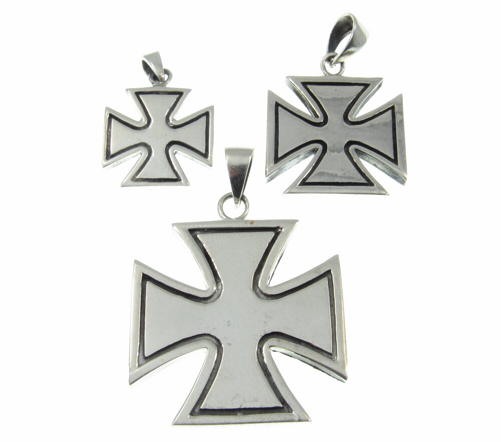 Sterling Silver Iron Cross (Croix Pattee) Pendant — Renegade Jewelry