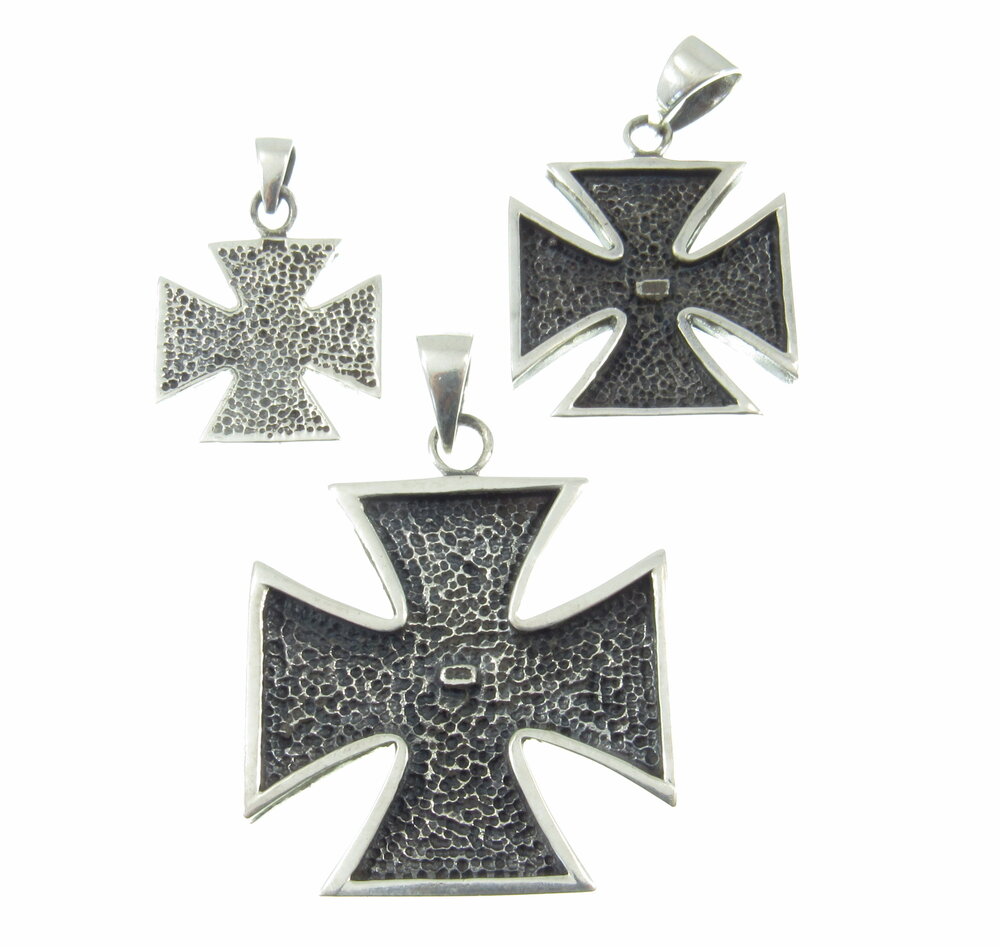 Sterling Silver Iron Cross (Croix Pattee) Pendant — Renegade Jewelry