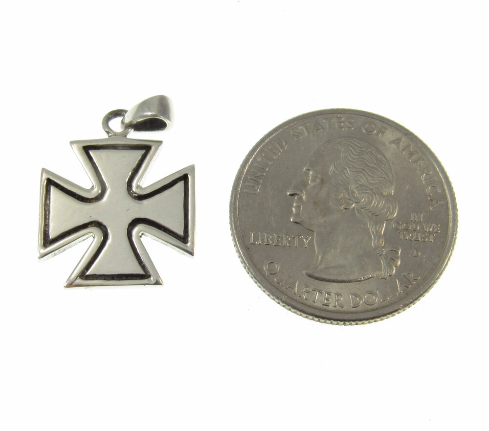 Sterling Silver Iron Cross (Croix Pattee) Pendant — Renegade Jewelry