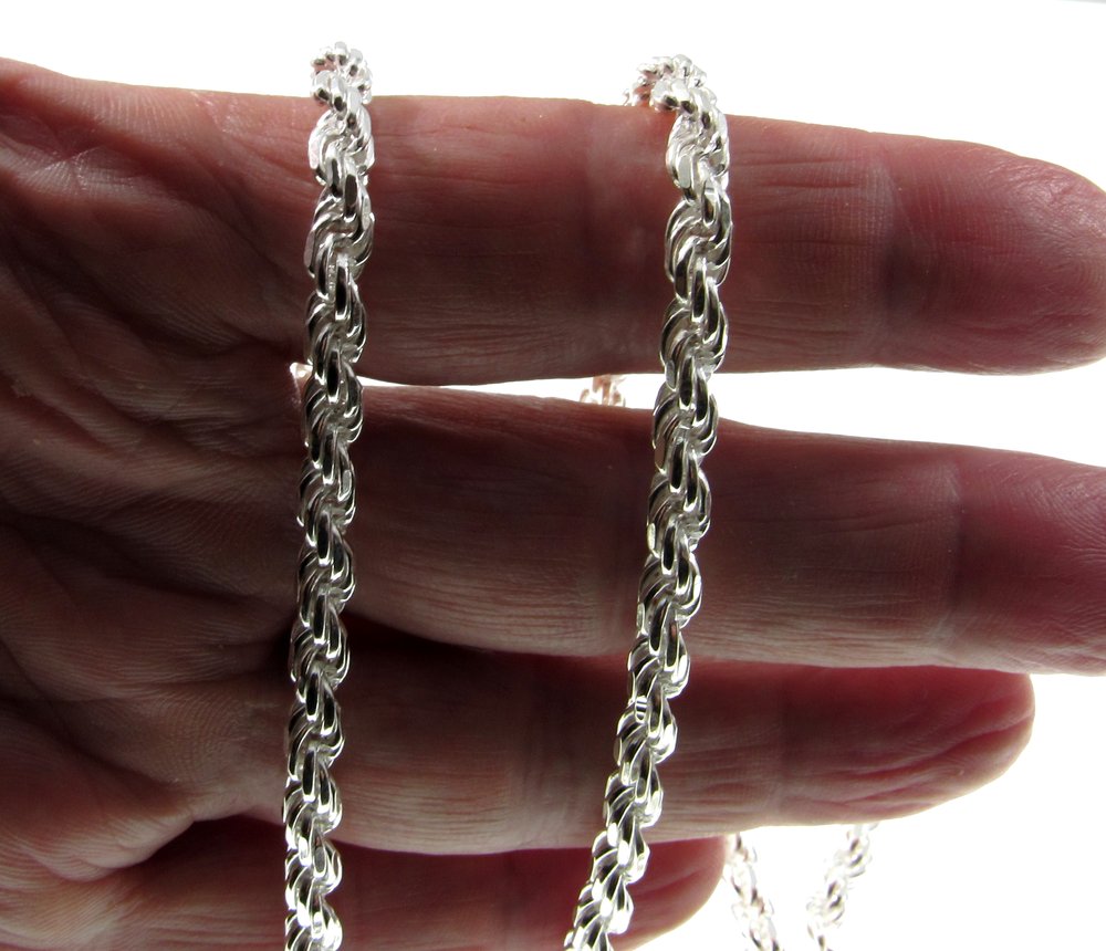 39 Sterling Silver Cable Chain, S925 Silver Cable Chain for