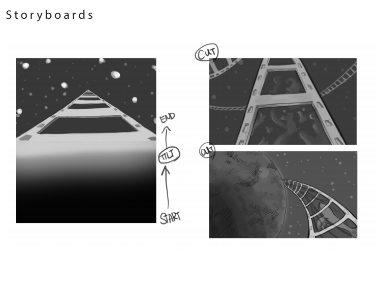 The storyboards didn't satisfy our client, so we decided to take out this complicated scene.