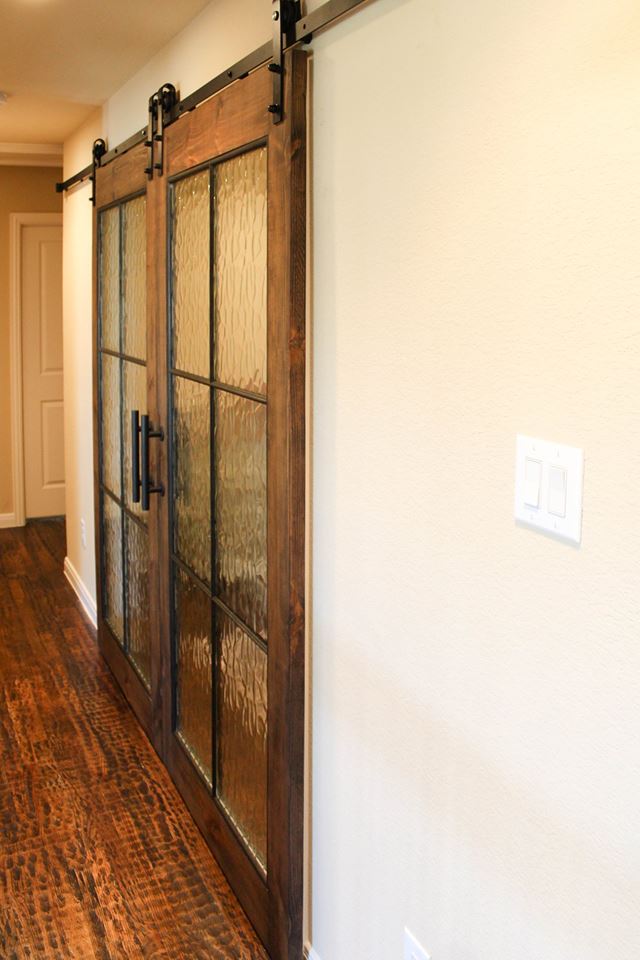 Glass Window Barn Door