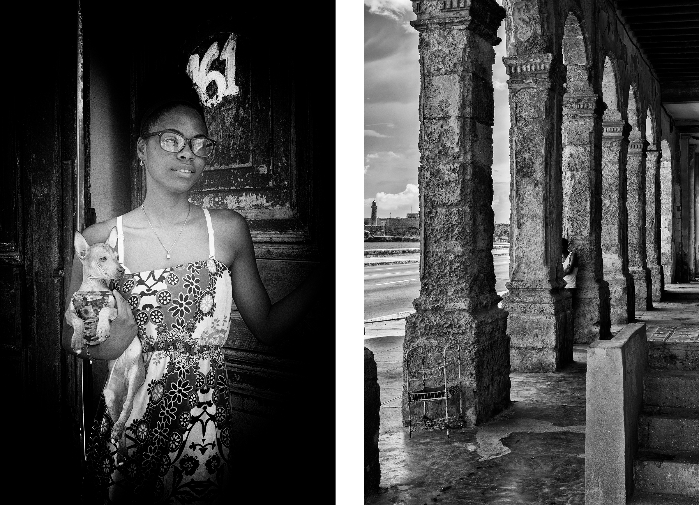 Left: The Doorway at #161 Right: Solitude in Concrete and Stone