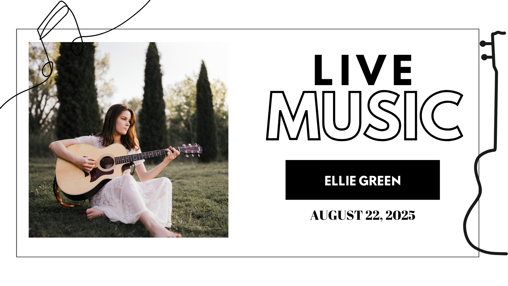 Live music + charcuterie cart