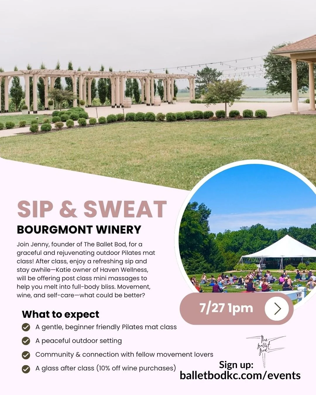 Sip & Sweat Class