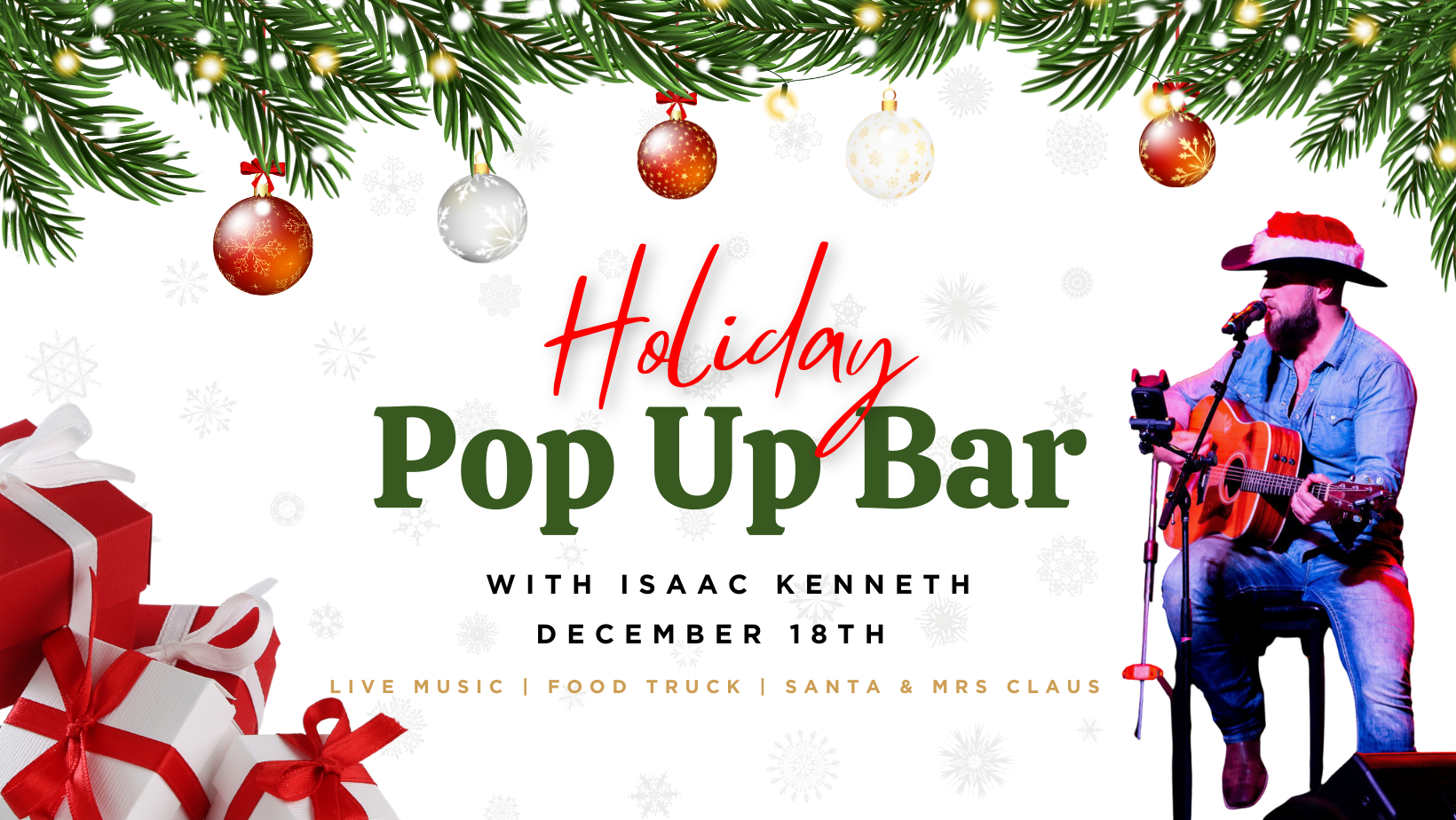 Holiday Pop Up Bar