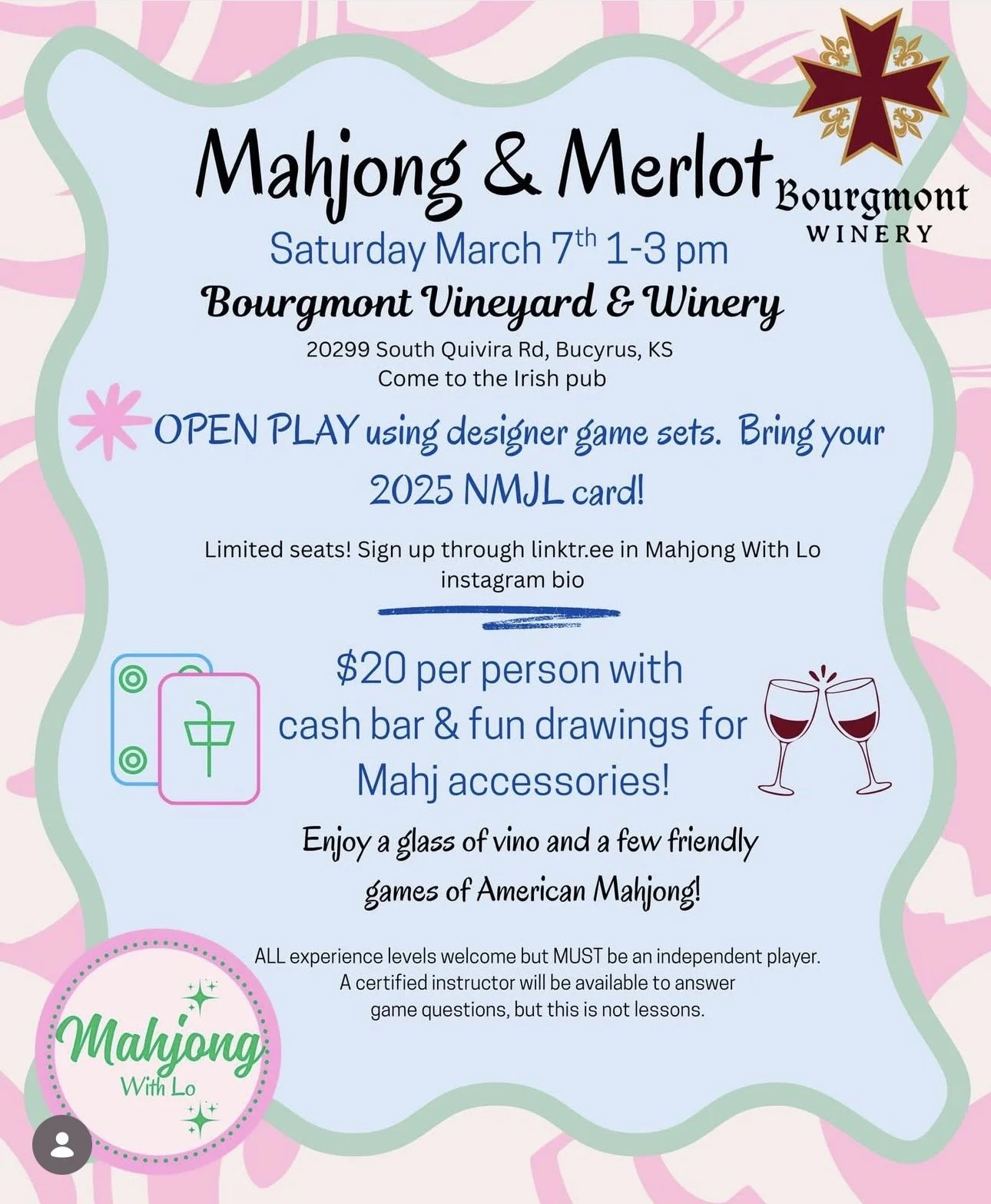 Mahjong &amp; Merlot -- SOLD OUT