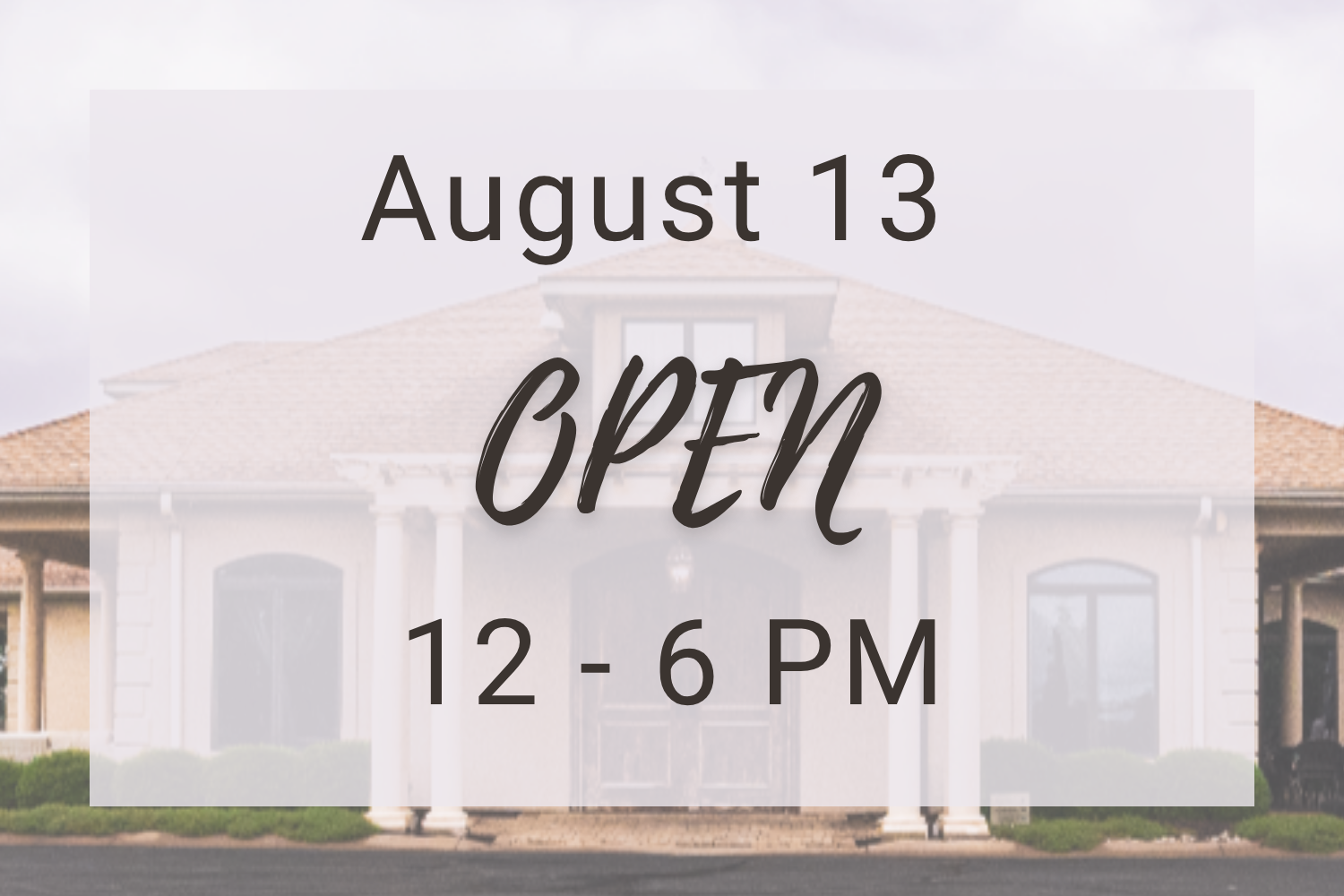 Hours for August 13th