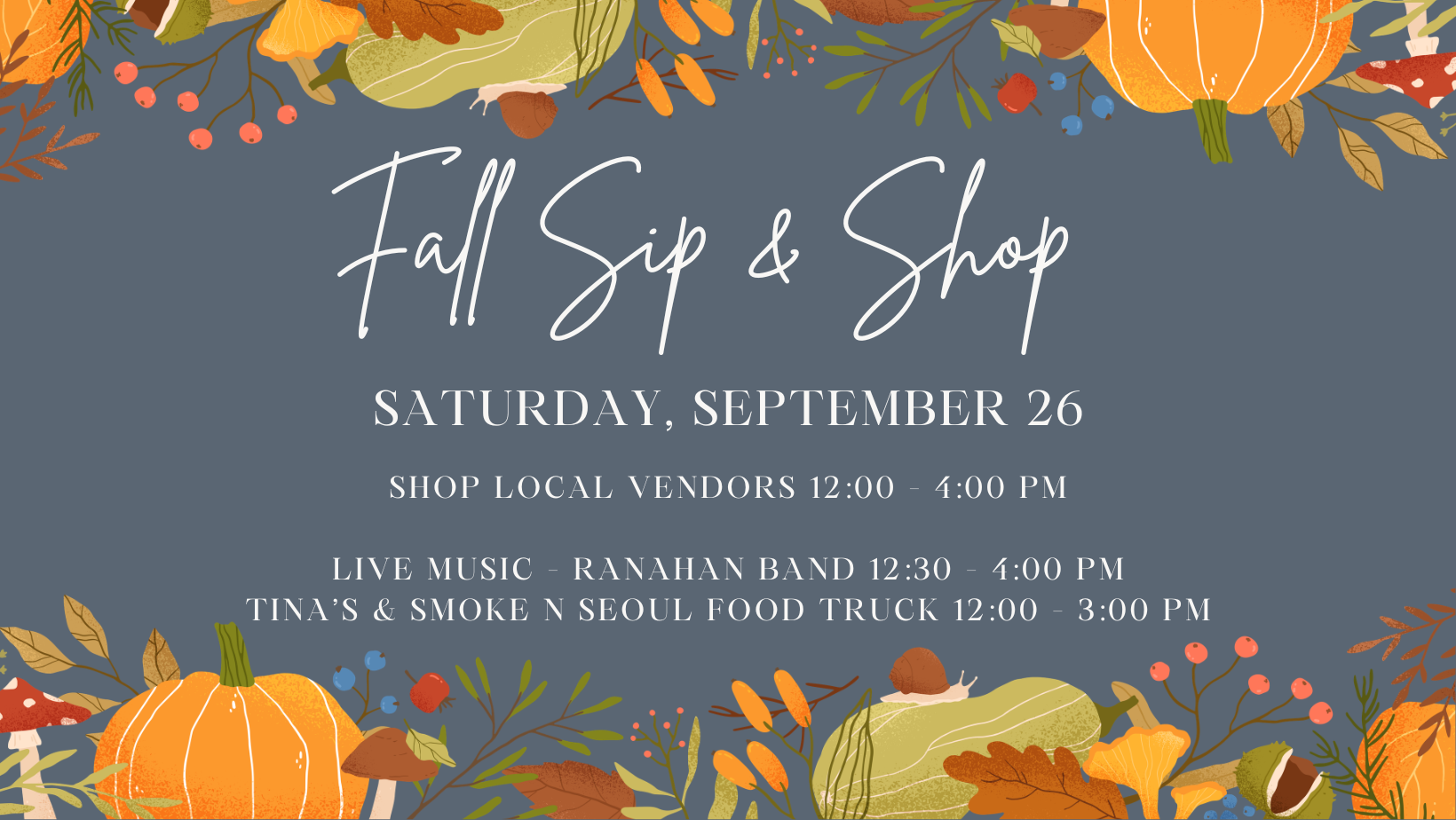 Fall Sip & Shop