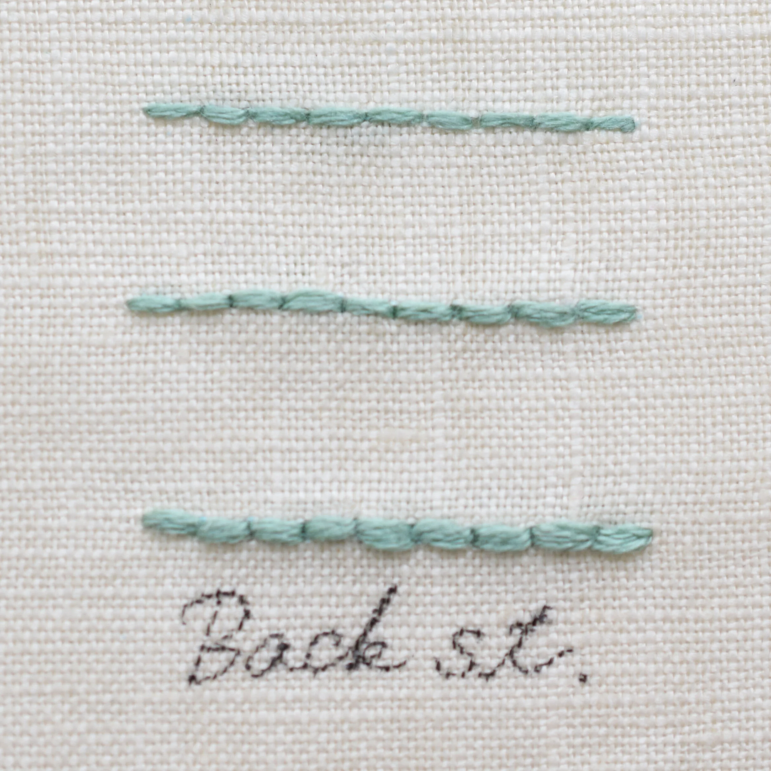 Back stitch