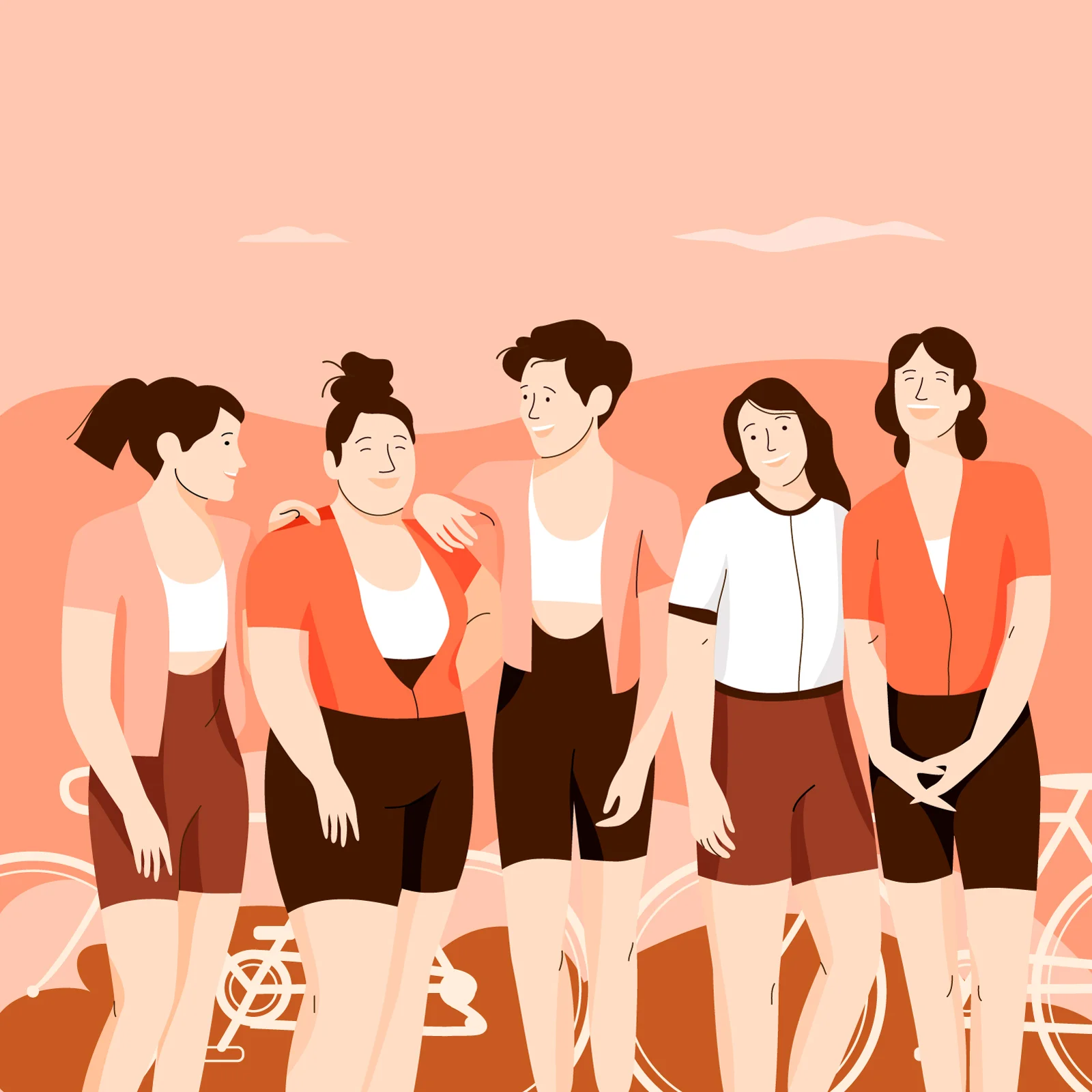 Cycling women team