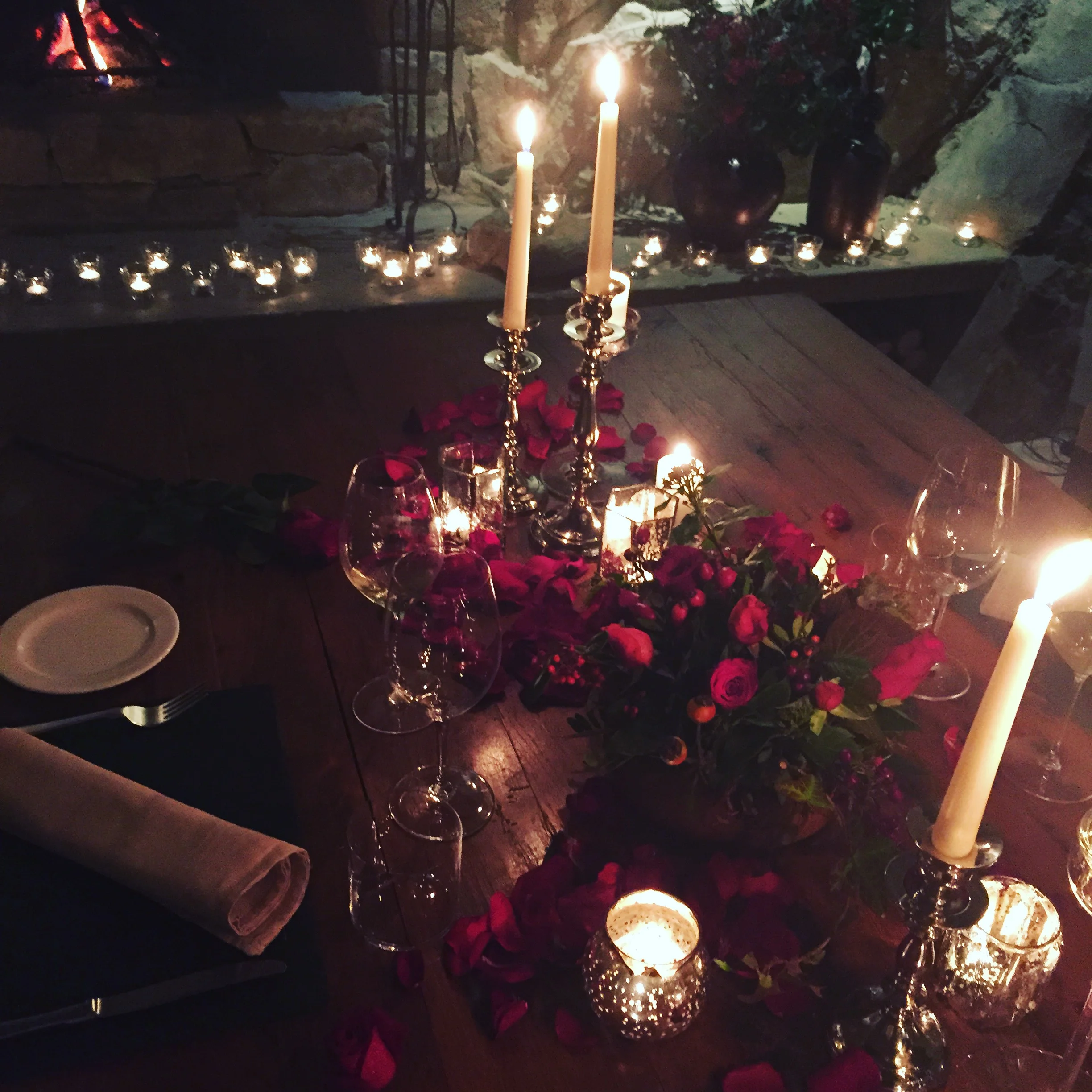  a romantic night was planned. 