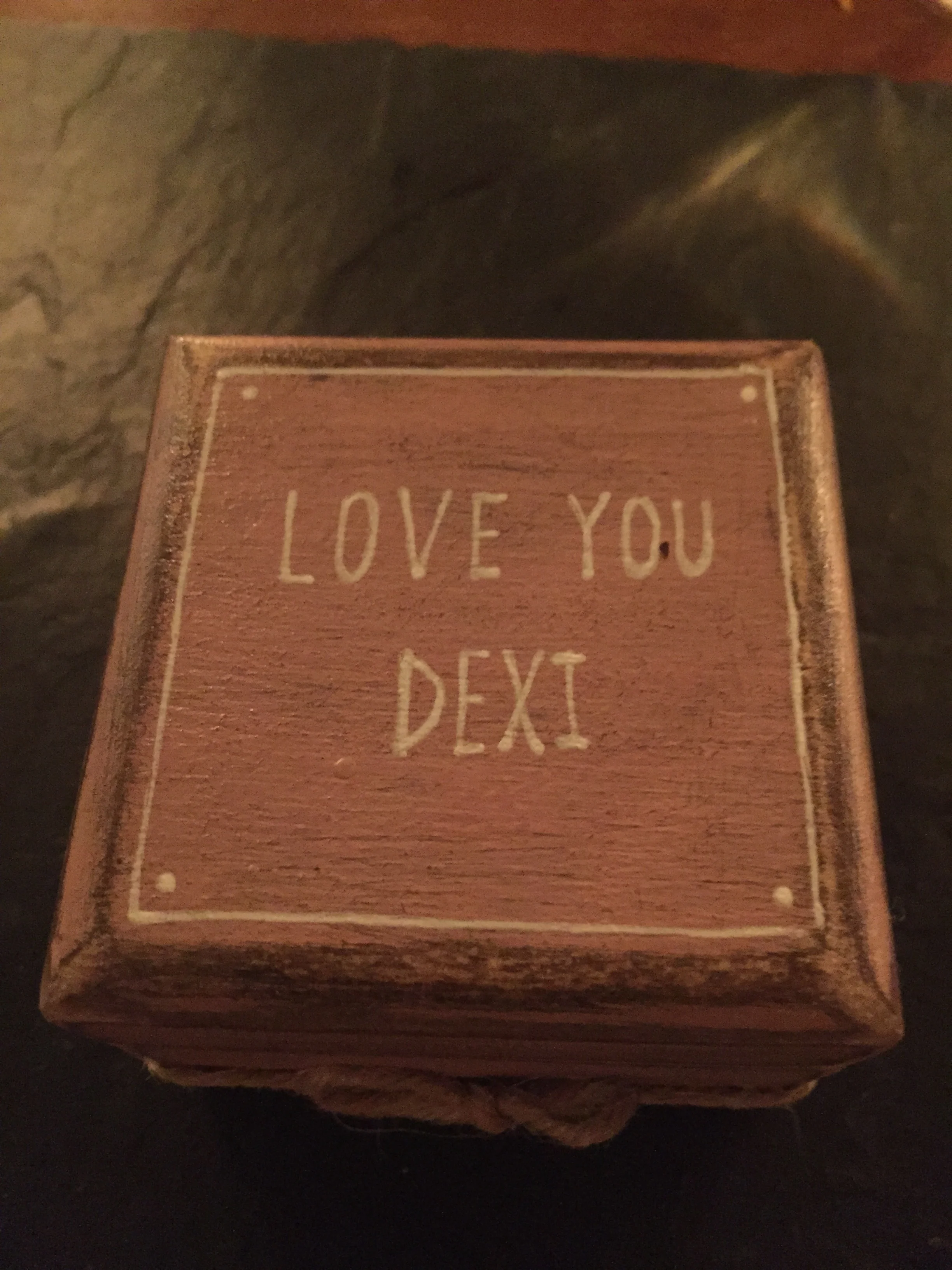  and then on one knee, he presented a small box... 