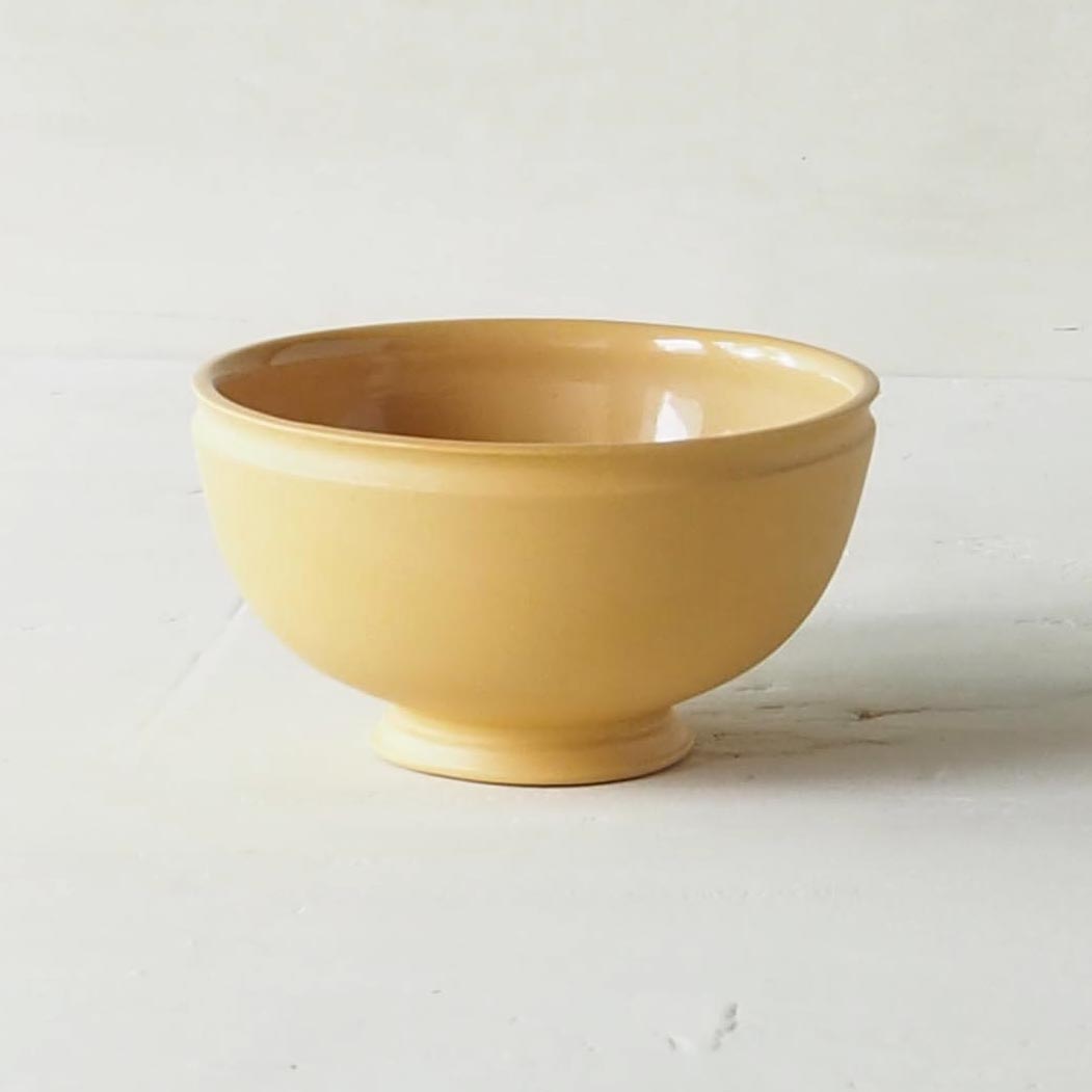 Small Footed Porcelain Bowl (maize)