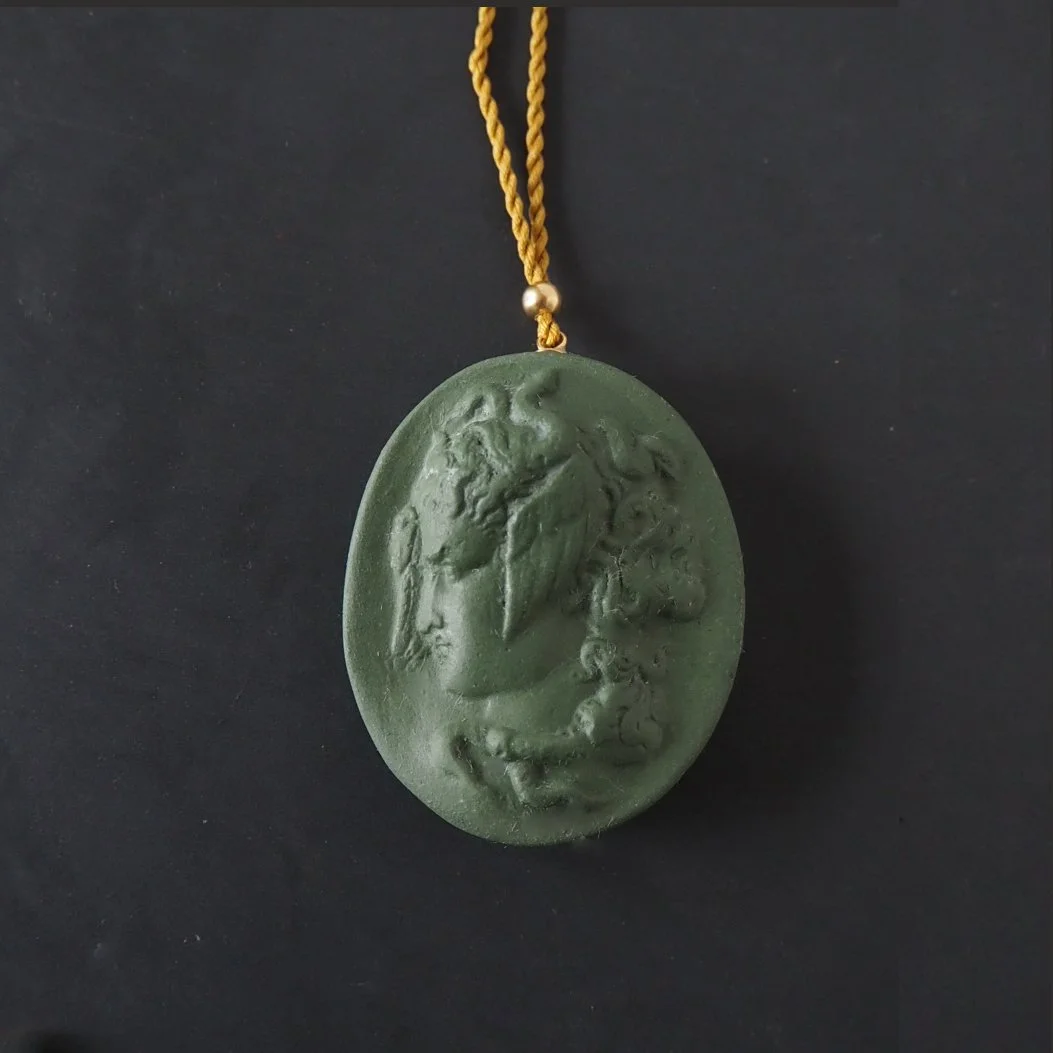 Medusa Porcelain Pendant