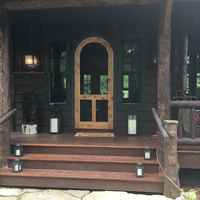 This door needed a screen but this photo doesn&rsquo;t need a filter! #lakeplacidny #highpeaks #lakeplacidremodeling #saranaclake #saranaclakeremodeling #tupperlake #adk #adklife