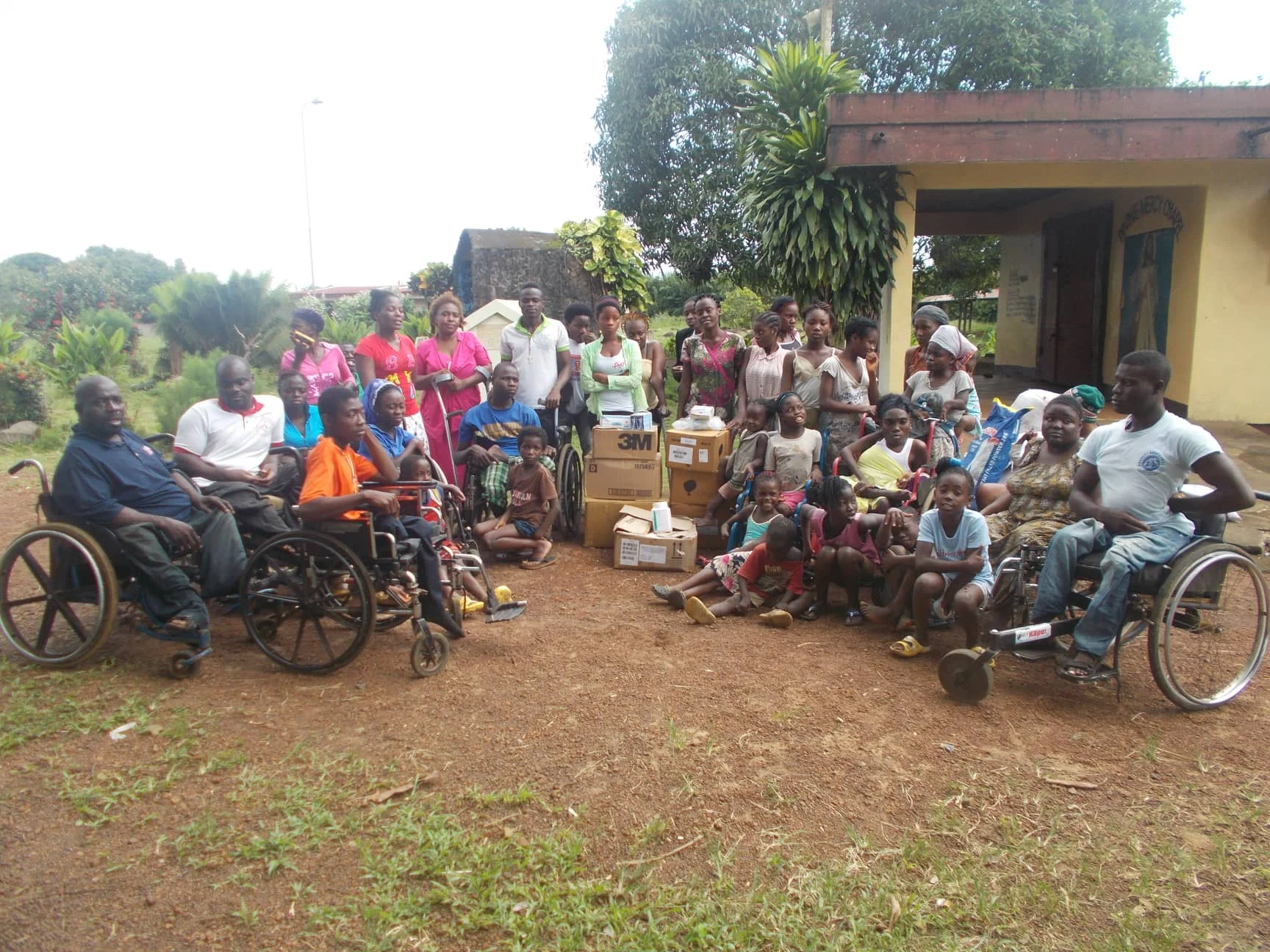 Mission of Hope for the Disabled monthly food supply.