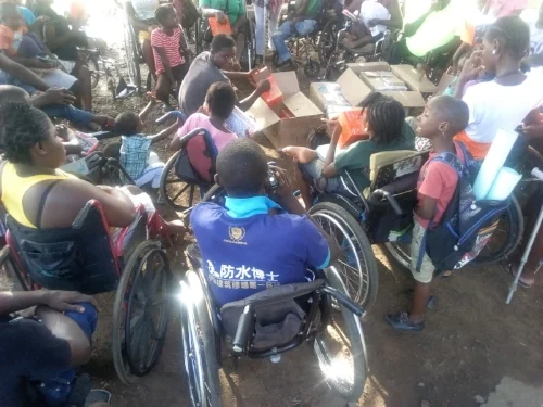 Solar lights donated by LightBulbs.com arrived at Mission of Hope for Disabled in West Africa, Liberia.