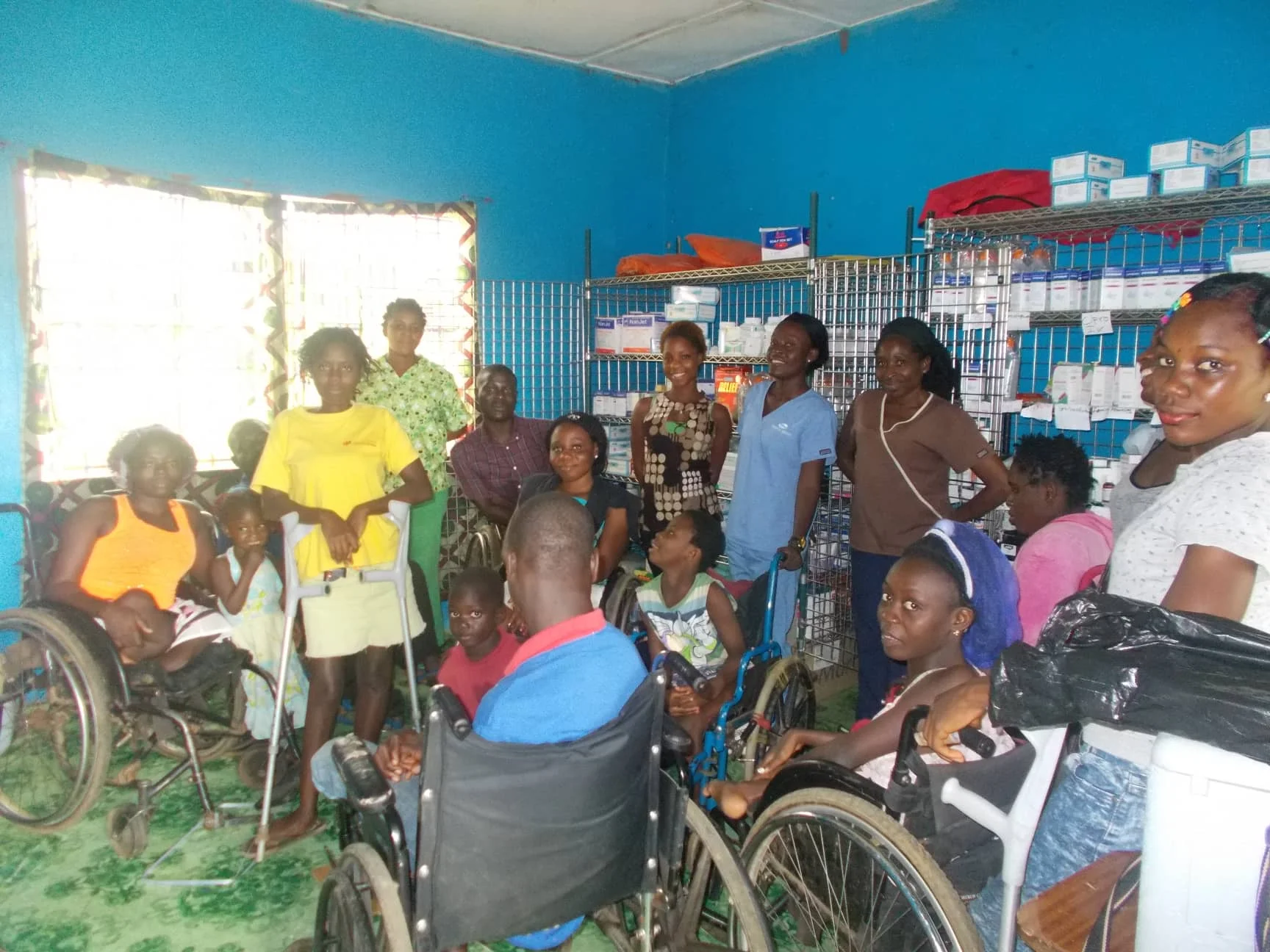 Medical supplies for Mission of Hope for the Disabled.