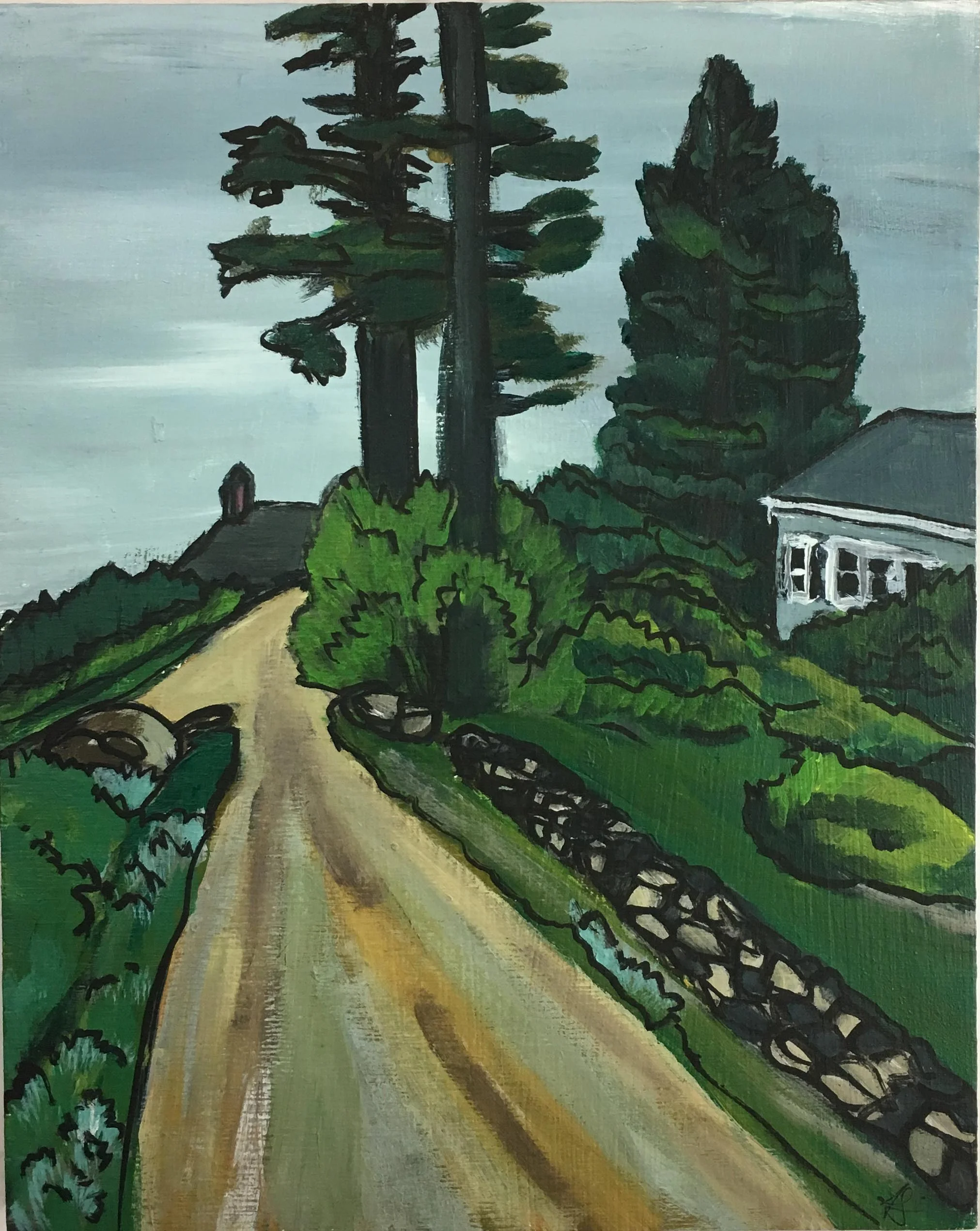 "Climb to Horn Hill" 10”x8” 