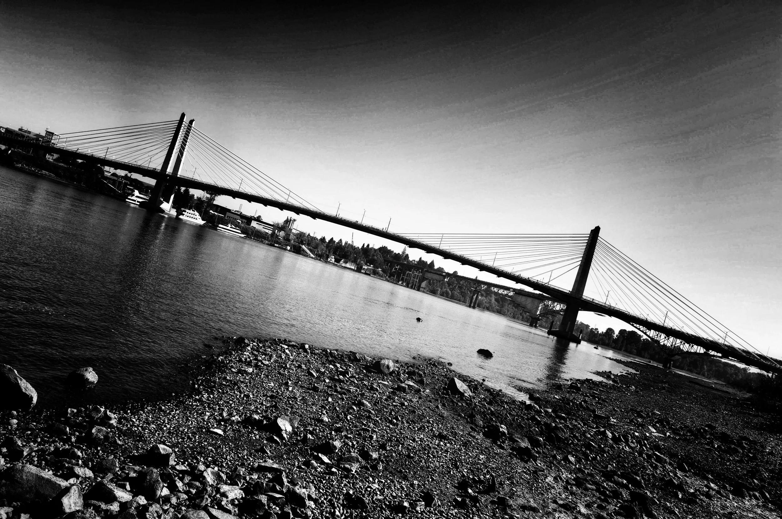 Silhouetted Crossings of Tilikum