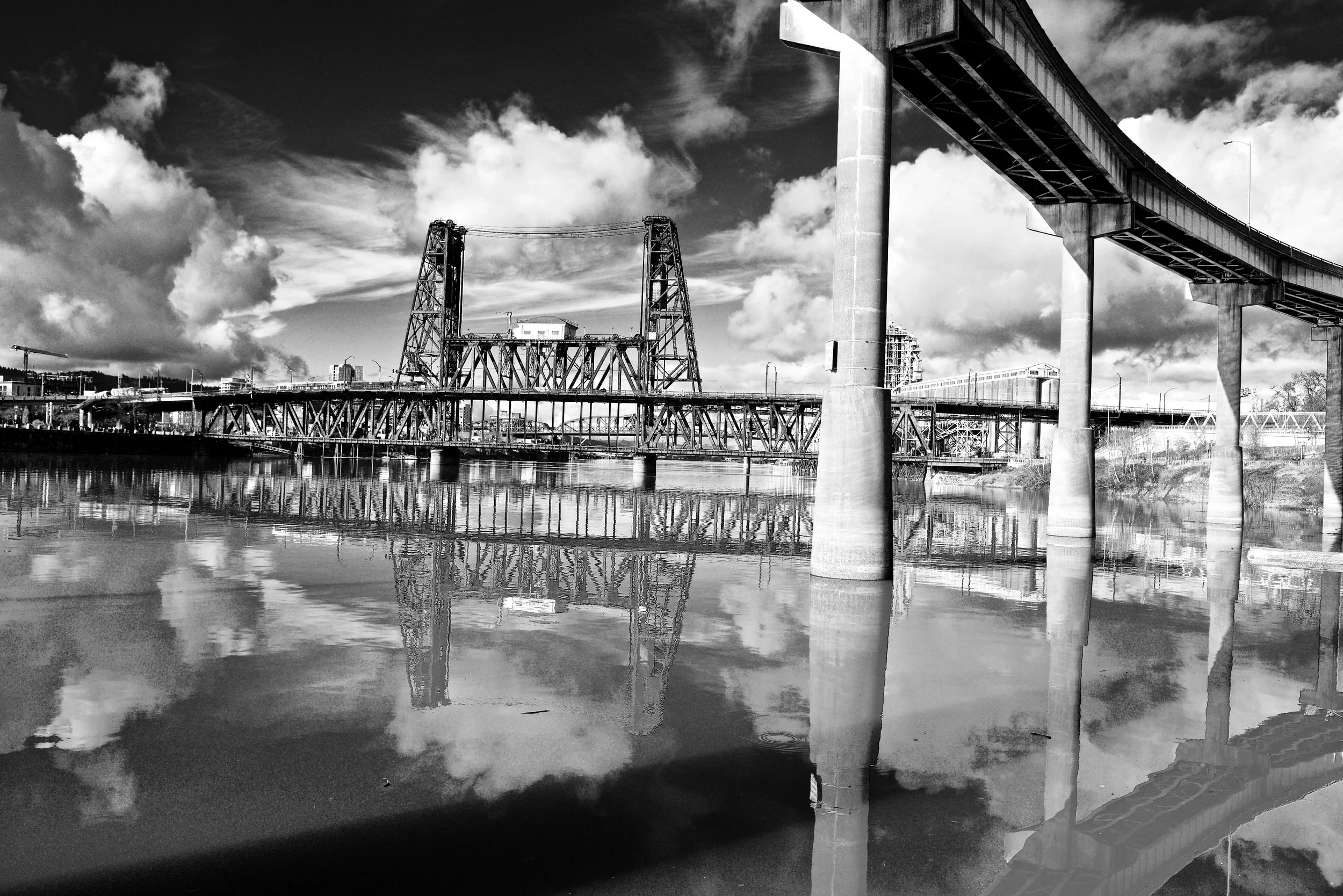 Reflections of the New and Old B/W