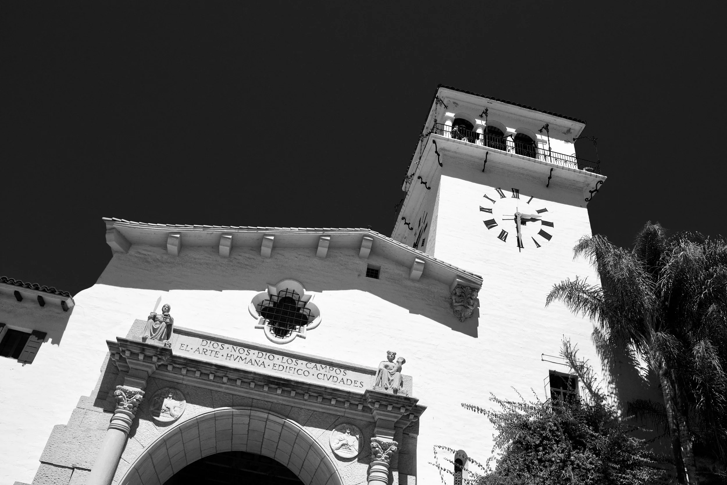 Monochromatic Santa Barbara Courthouse