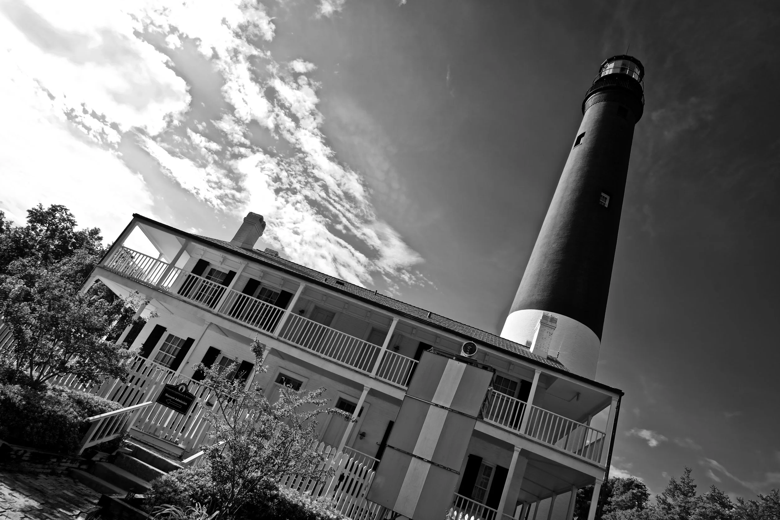 Pensacola Lighthouse B/W