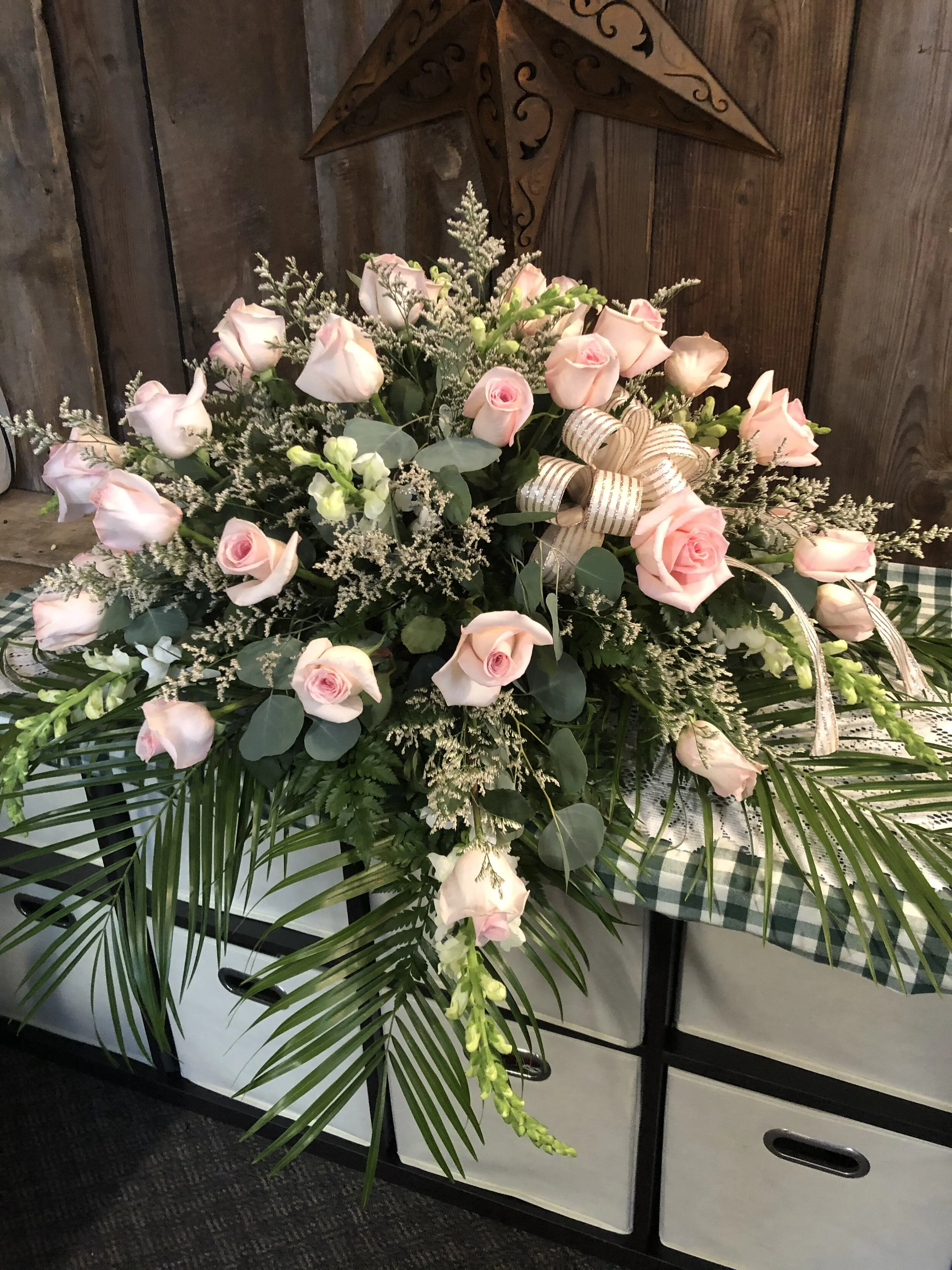 In Loving Memory Casket Spray