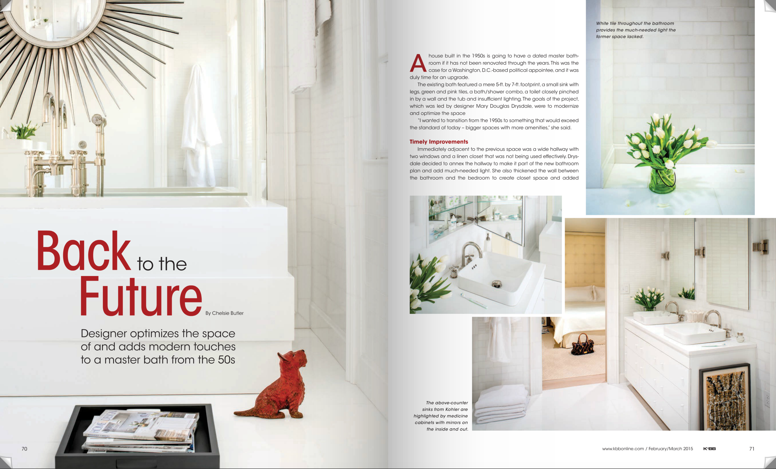 Kitchen & Bath Business Magazine February/March 2015 Issue Drysdale Design Associates