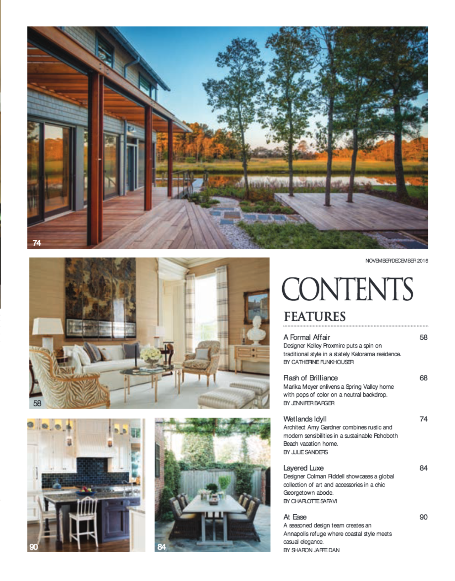 Home & Design Magazine Late Fall 2016 Issue Gardner Mohr Architects