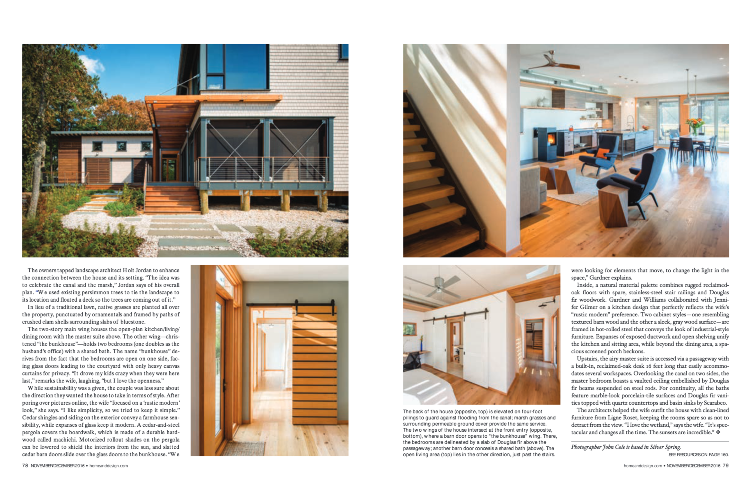 Home & Design Magazine Late Fall 2016 Issue Gardner Mohr Architects