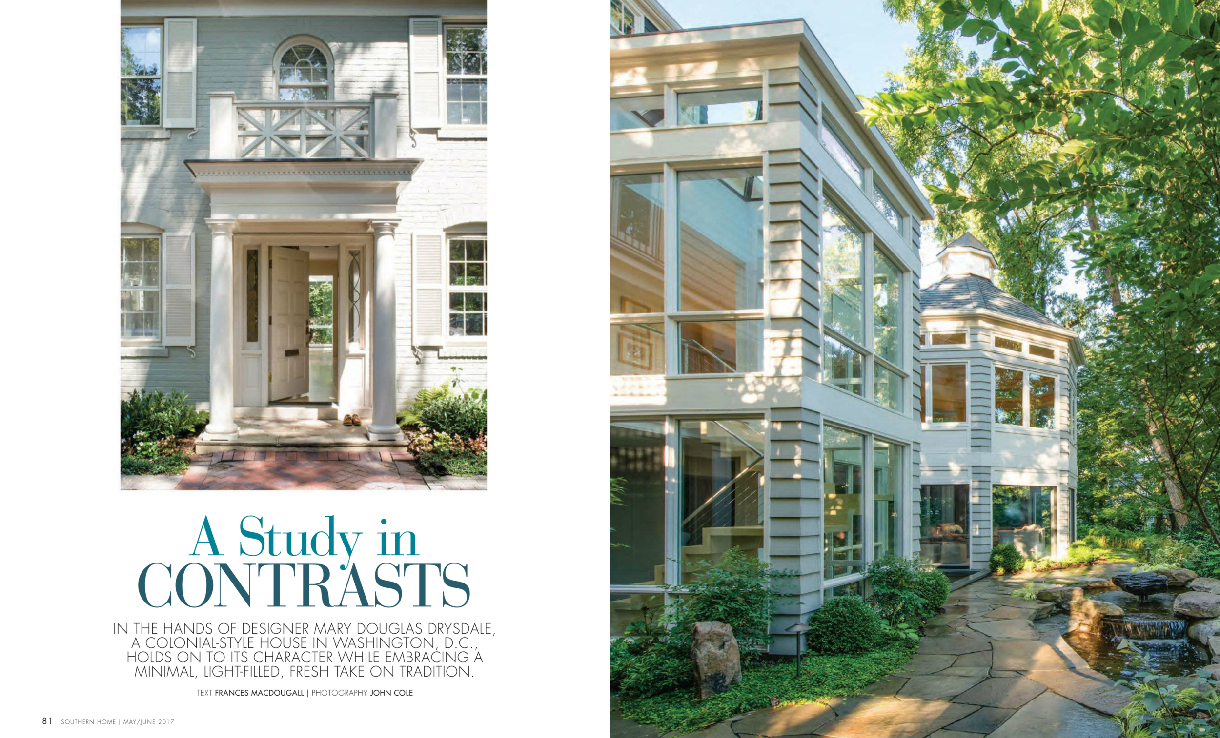   Southern Home Magazine  May/June 2017 Issue Drysdale Design Associates 