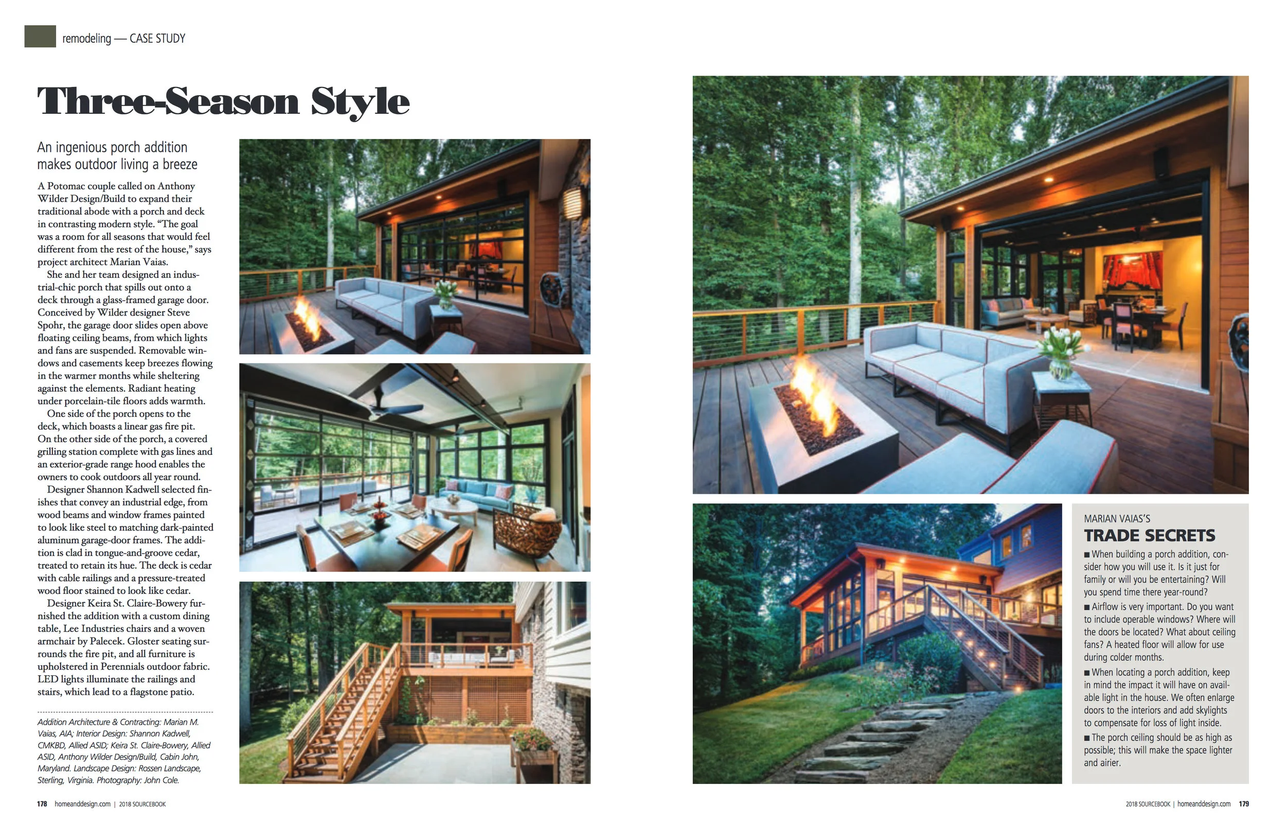 Home & Design Magazine Sourcebook 2018 Anthony Wilder Design Build