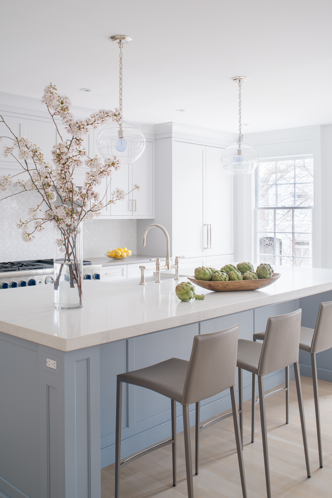   Transitional Blue Kitchen  Jennifer Gilmer Kitchen &amp; Bath Washington, DC 