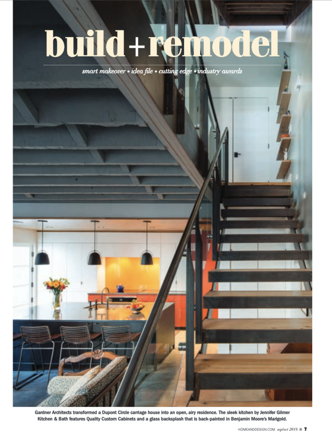   Home &amp; Design Magazine  September/October 2018 Gardner Architects 