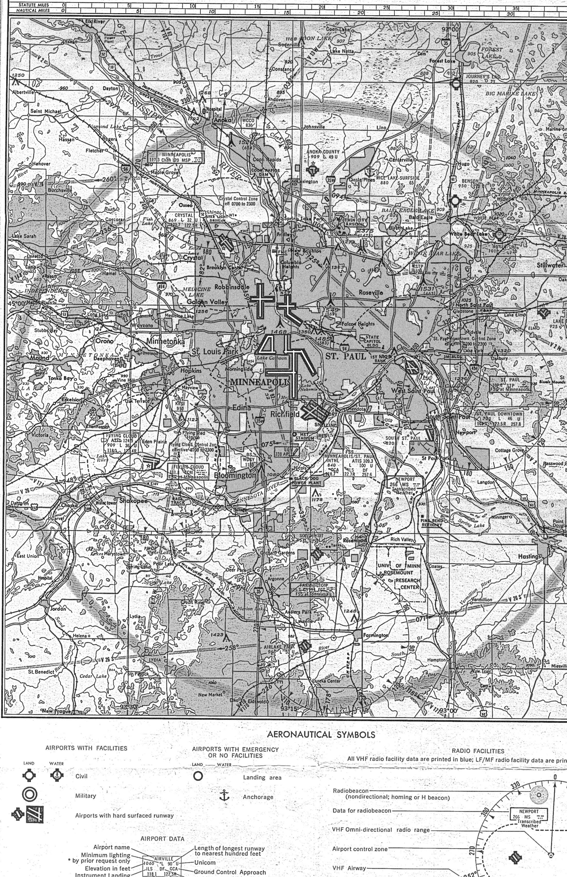 A preliminary aeronautical chart from 1974