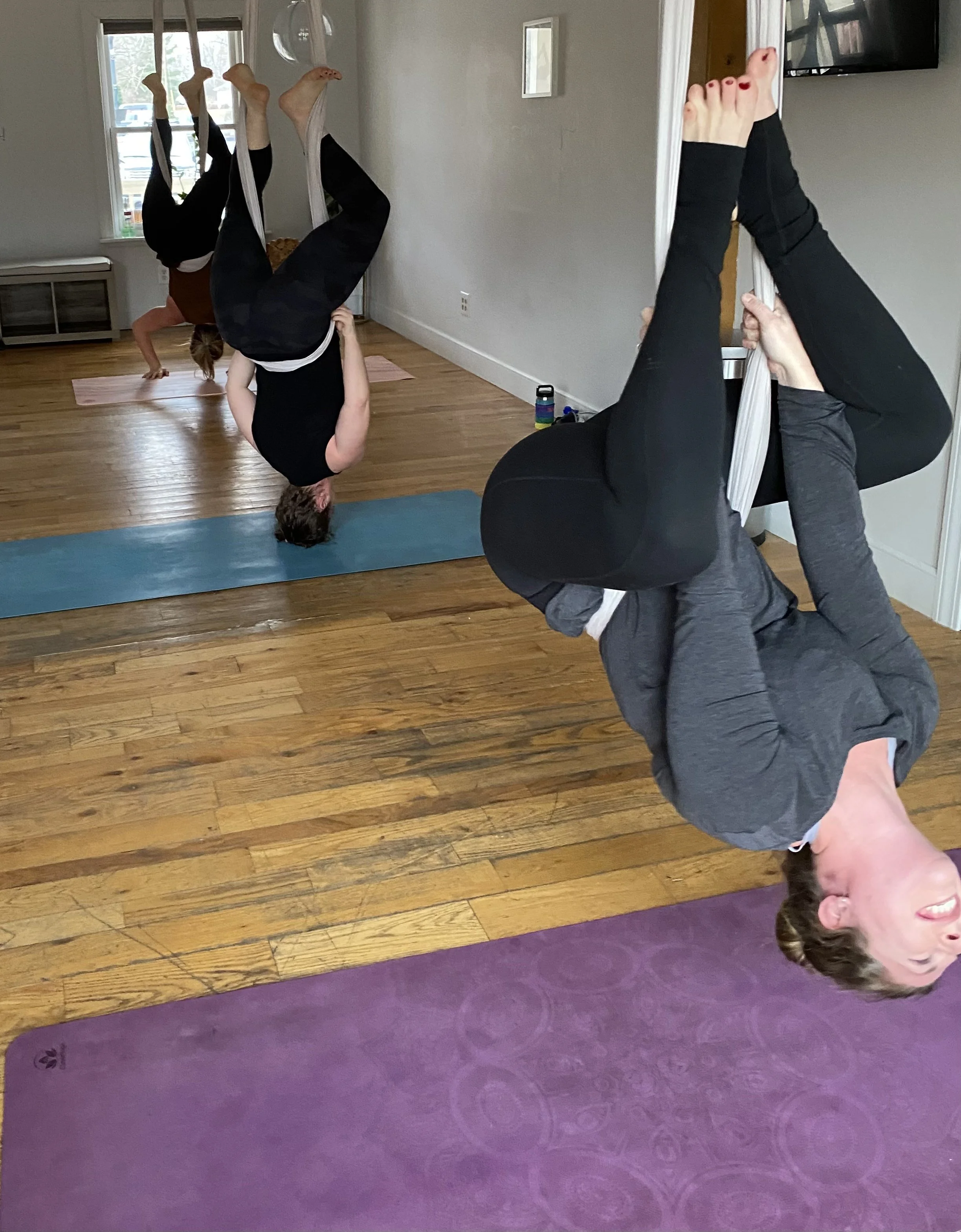 Aerial Yoga: Gentle Movements using the hammock