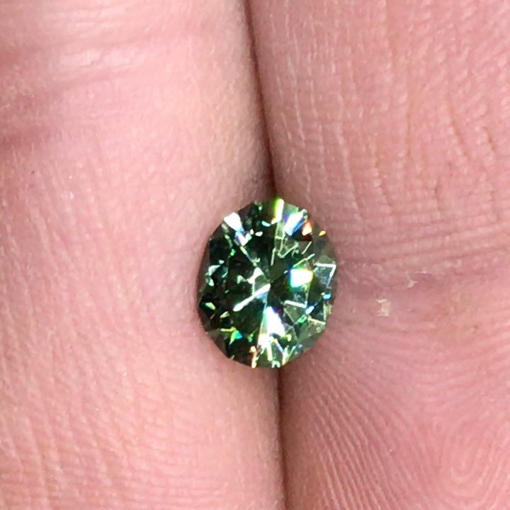 When I say you don&rsquo;t want to miss checking out our booth this year at the @pueblogemshow I&rsquo;m not joking! Unfiltered beauty in this absolutely top grade demantoid garnet that is going into one of @maryvanderaa_official newest platinum and 