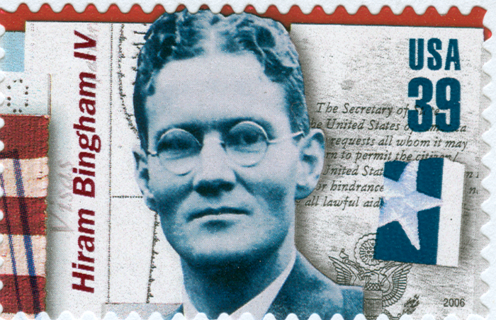 United States postage stamp honoring diplomatic rescuer Hiram "Harry" Bingham, IV. Issued June 2006.