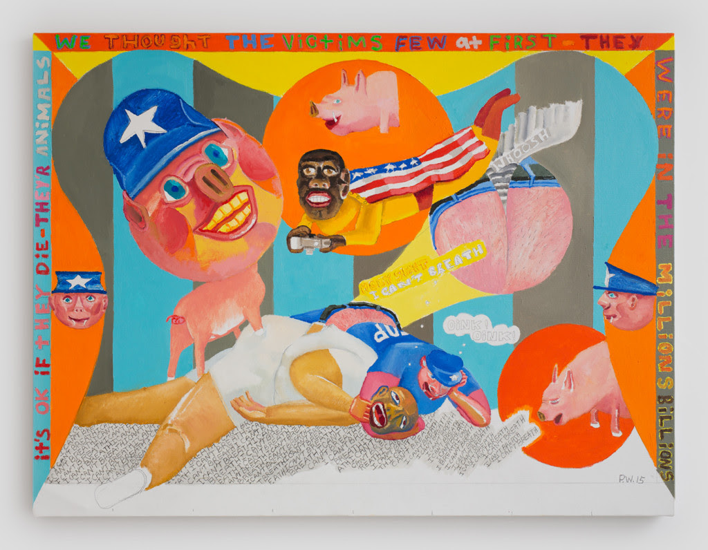 I Can't Breathe , 2015, Oil on canvas, 24 x 30 inches