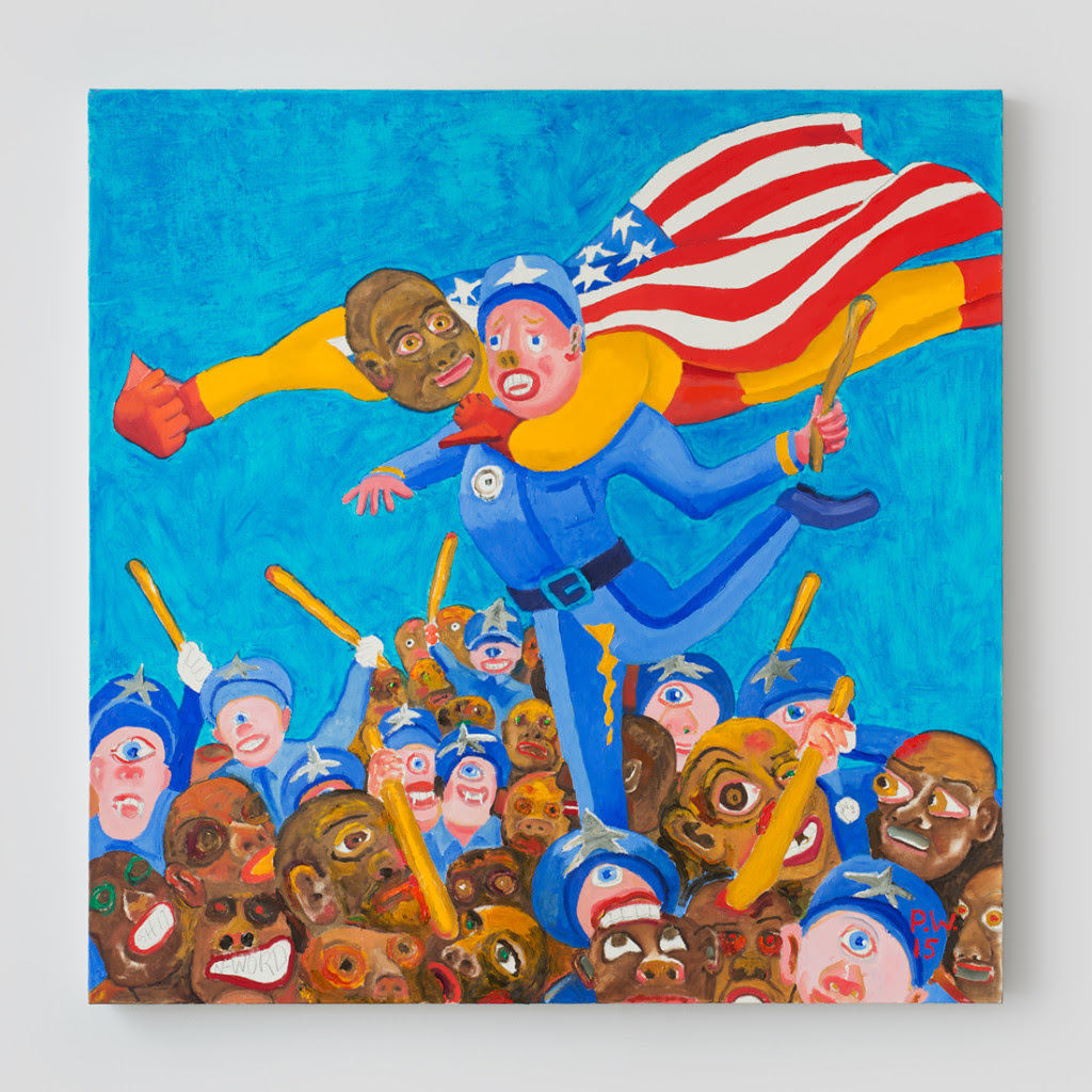 Night Clubbing in New York , 2015, Oil on canvas, 30 x 30 inches