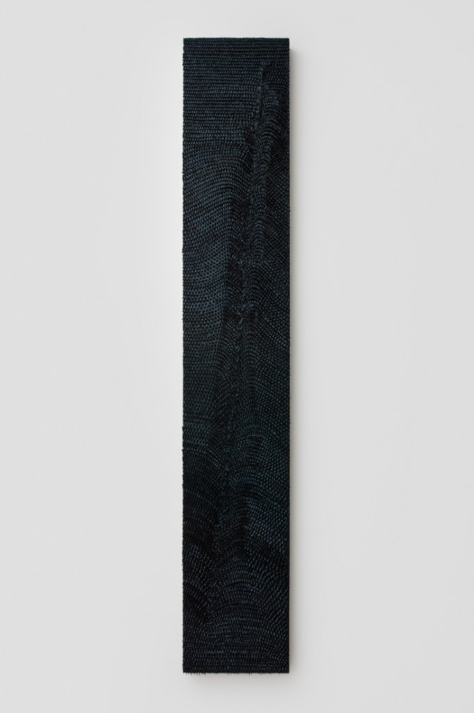 Nocture II , 2014, Oil on linen on wood panel, 54 x 9 inches