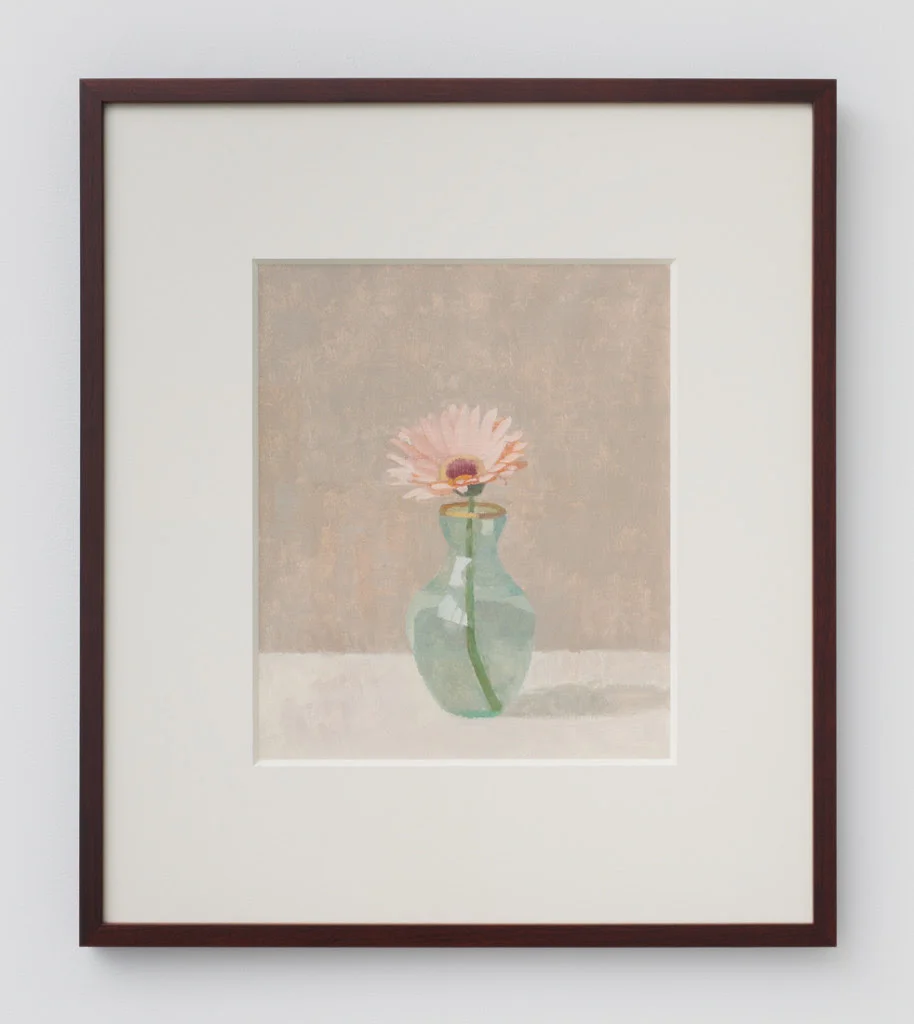 Susan Jane Walp. Gerbera I, 2014, Oil on gessoed paper, 11.5 x 10 inches