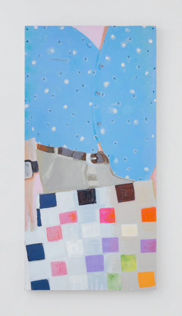 Elena Sisto. Blue Shirt, 2013, Oil on linen, 48 x 24 inches